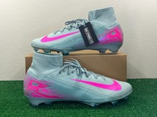 Sz 13 Men - Nike Zoom Mercurial Superfly 10 Elite FG Blue Pink Soccer Cleats NEW