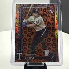 2025 Topps Update Series - Blaine Crim #US205 Jack-O'-Lantern Foil (RC)