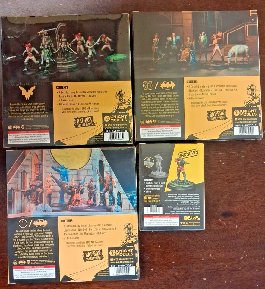 Batman Juego Miniatura - Bat Box Combo Pack - ¡Lote de 4 Nuevos Kits Miniatura! Foto 2 de 2