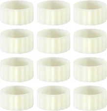 12Pcs Rubber Candle Grippers for Taper Candles Hugger Gaskets Rings Stay Put Can