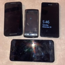 LOT of Parts Only Cell Phones Ipod, Samsung, LG, iPhone, Microsoft 5 Items
