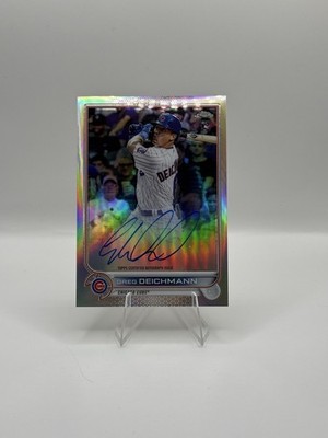 2022 Topps Chrome Greg Deichmann Rookie Auto Refractor /499 Cubs #RA-GD
