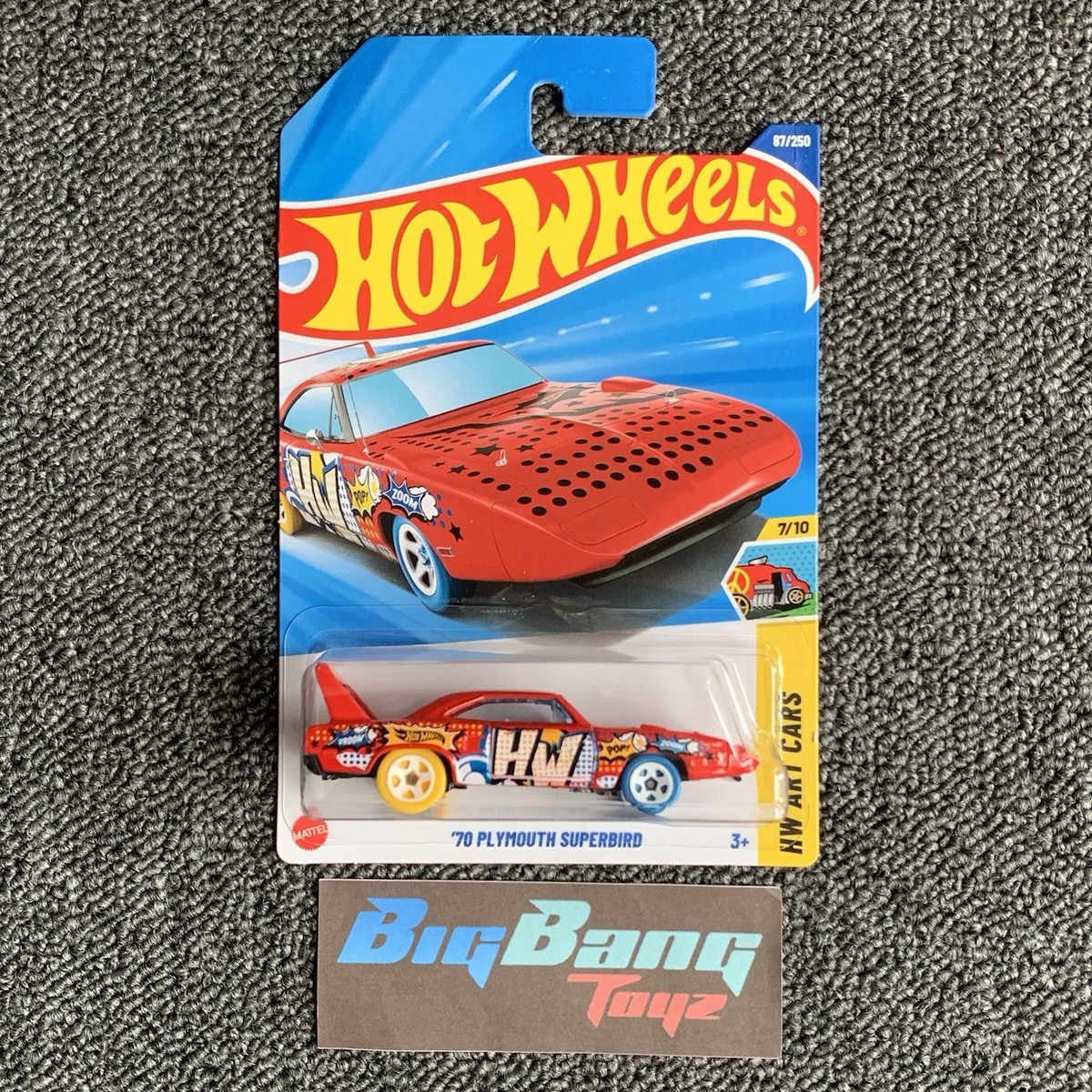 Hot Wheels 70 Plymouth Superbird Red #87 Mainline 2025 Case K (In