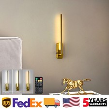 2 Pack 21" LED Picture Light 3 CCT Battery Operated Gold Wall Sconce with Remote