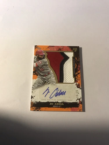 2021 Topps Inception Jumbo Patch Auto Orange Jo Adell 06/25 Sick Patch