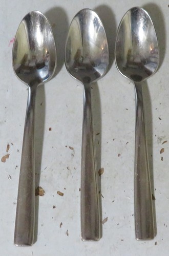 Fortessa Lucca Besteck Edelstahl 3-teilig Teelöffel 6" Abendessen glänzend Set 18/10 gebraucht