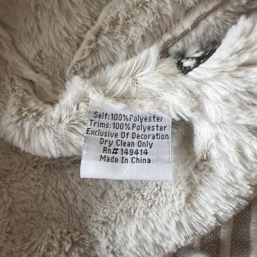 Johnny Was NWT House On The Hill Faux Suede Fur Hooded Jacket Coat S Embroidered - Picture 10 of 10