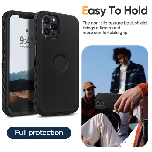 Funda de teléfono resistente a prueba de golpes resistente para iPhone 12 Pro Max/12 Pro/12 - Imagen 24 de 73