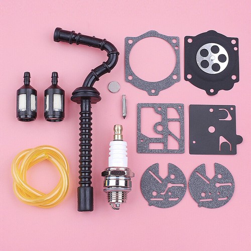 Fuel Filter Line Hose For Stihl 015 015AV 015L Spark Plugs Carburetor Repair Kit