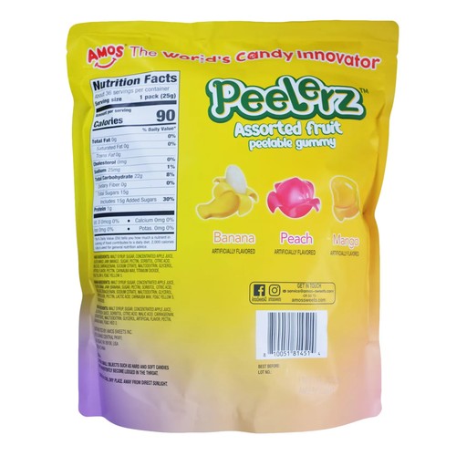 Amos Peelerz Gummy Assorted 2lbs, NO SHIP TO CA - Bild 2 von 5