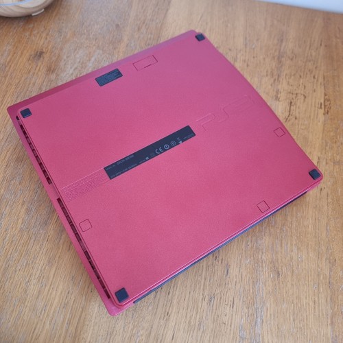 Console Sony Playstation 3 Slim 320GB ROSSO SCARLATTO con cavi OTTIME CONDIZIONI - Foto 8 di 10