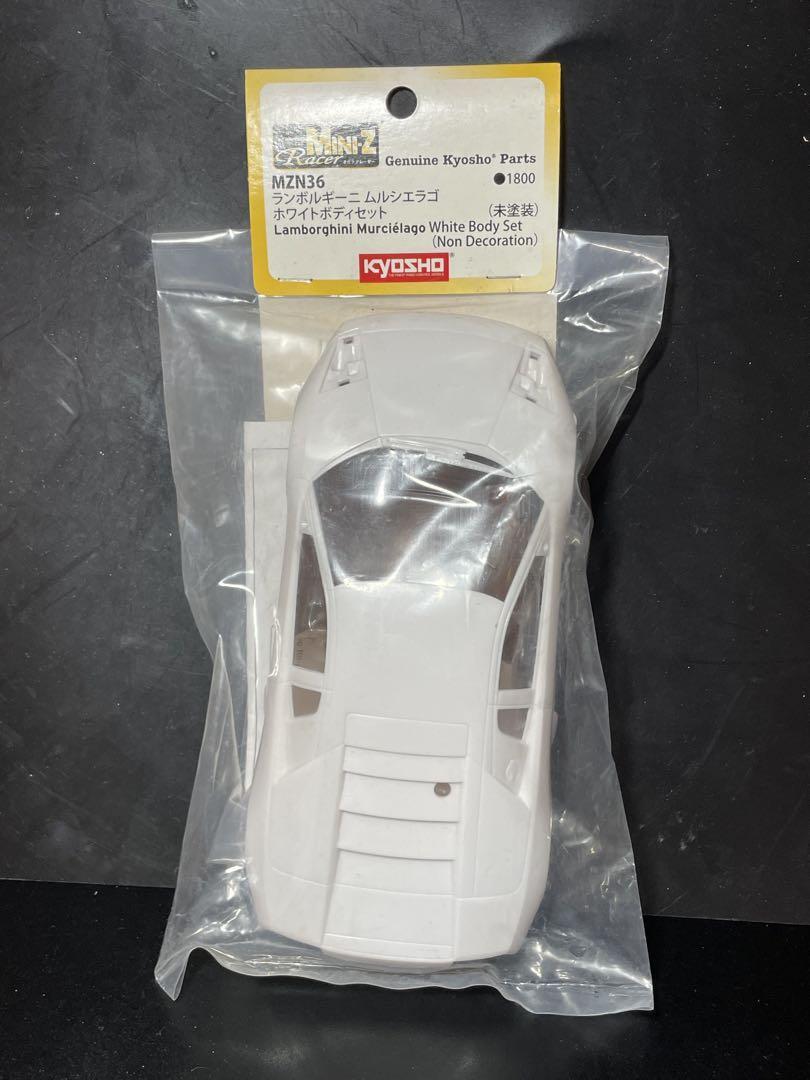 ホビーラジコン KYOSHO Mini-Z Lamborghini Murcielago Kyosho Mini Z Lamborghini Murcielago White Body Set Mzn36