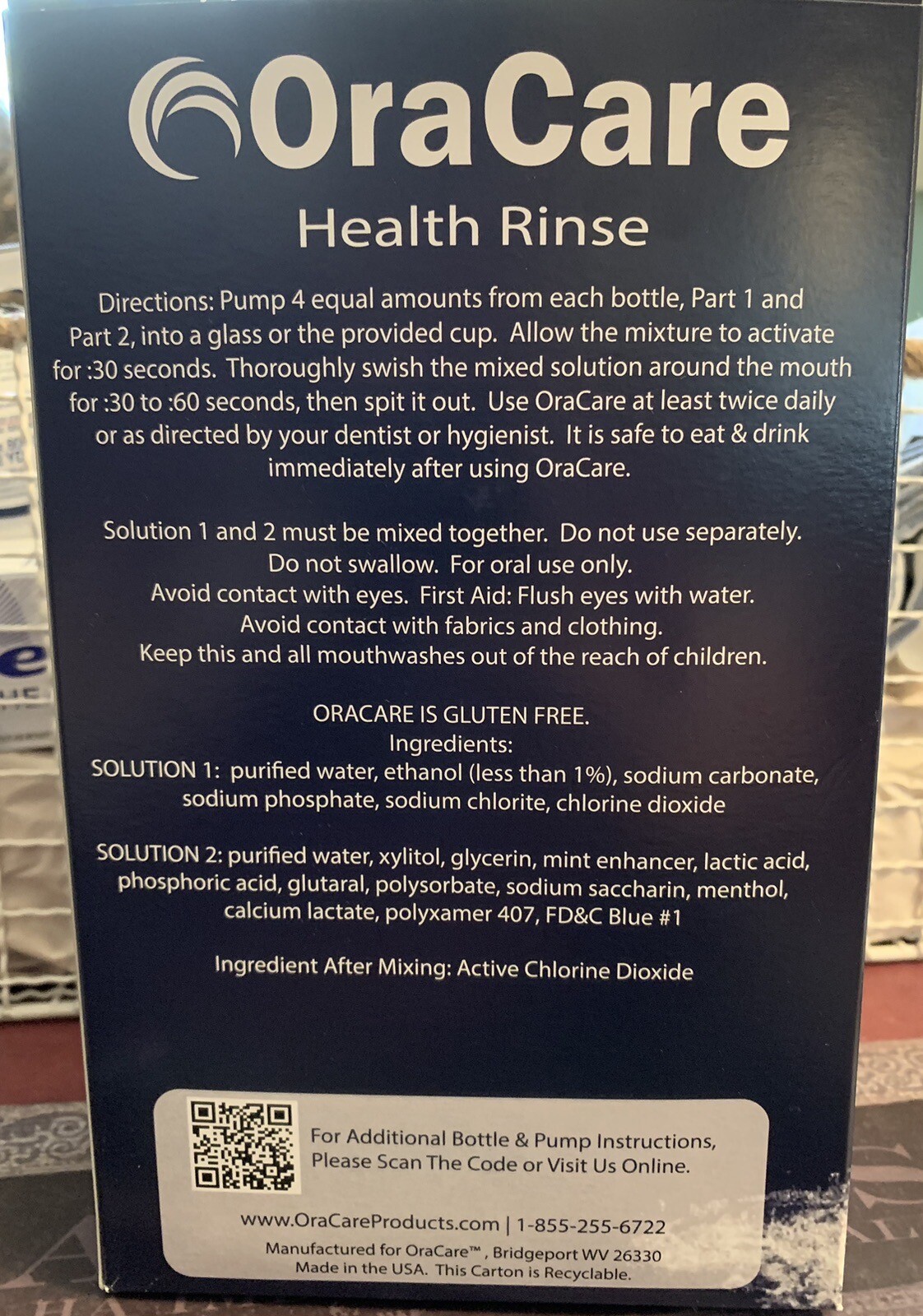 OraCare Health Rinse 2 Bottle System BRAND NEW SEALED eBay