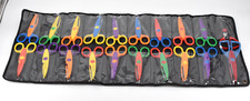 Craft Scissors Decorative Edges Lot of 20 with Storage Pouch Scrapbooking Paper
