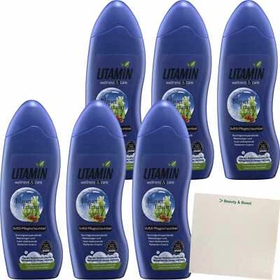 Litamin Bad Blauer Traum Duftöl Pflegeschaumbad 6x750ml Flasche usy Block