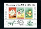 LOT 81495 MINT NH BARBUDA SOUVENIR SHEET CENTENARY OF UPU 1874 - 1974