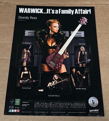 ROXX / ANZAI / ZIELENBACH / DOAN / MAZZA - Warwick Guitars - 2012 Print Ad