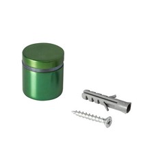 Sign Standoff 1" Diameter x 3/4" Barrel Length Green Aluminum Eco Series Easy