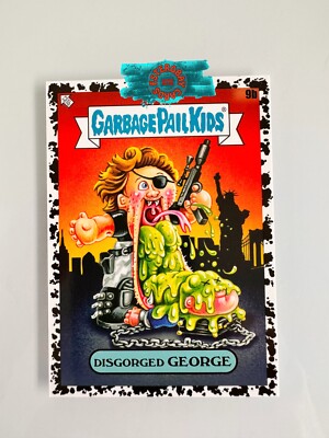 9b Disgorged GeorgeBLACK Hole parallel Garbage Pail Kids Intergoolactic GPK