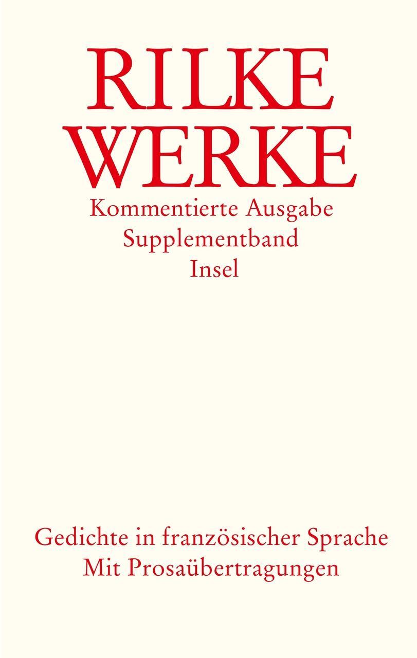 Thumbnail - Rainer Maria Rilke / Werke. Kommentierte Ausgabe. Supplementba