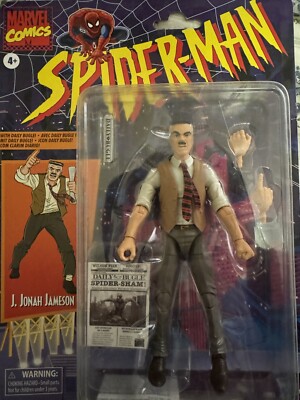 marvel legends spider-man retro j. jonah jameson
