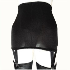 NEW Fashion 4 Straps Suspender Belt Floral Edge Cloth Girdle Vintage Garter Belt