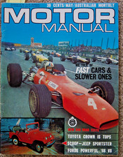 Motor Manual 1968 May Ford XT GT Austin Healey VW Triumph 1300TC  Honda Scamp Je