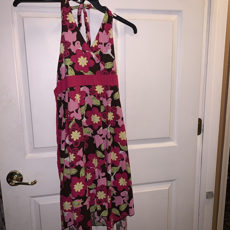 girls size 16 speechless adorable pink and brown Floral sundress