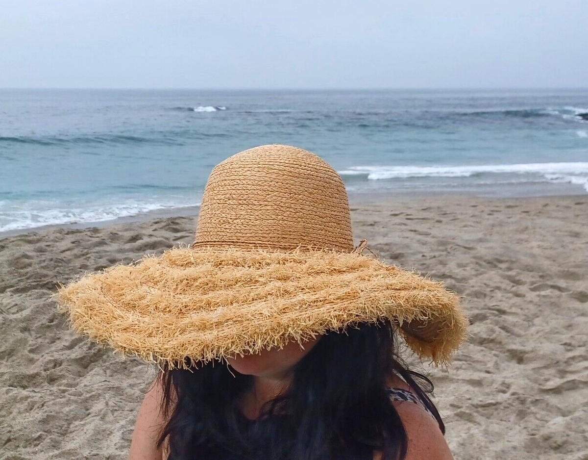 Lauren Ralph Lauren Wide Brim Sun Beach Hat Lauren Ralph Lauren TWO-TONE STRAW SUN HAT - Hat - natural  main image 4