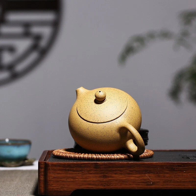 Real Yixing Zisha Tea Pot Duan Clay Xishi Pot Marked 9 Infuser Holes China Pots - Image 4 of 4