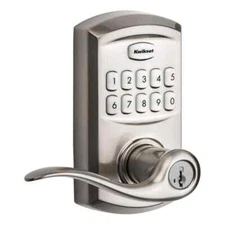 Kwikset 917 SmartCode Satin Nickel Keypad Electronic Single-Cylinder Tustin Door