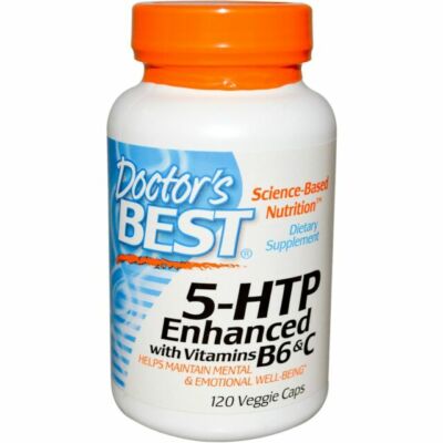 Doctor's Best 5-HTP verbessert mit Vitaminen B6 & C Tabletten - 120 Stück