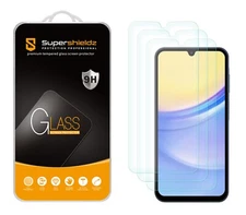 [3-Pack] Supershieldz Tempered Glass Screen Protector for Samsung Galaxy A15 5G