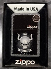 Zippo Iron Stone Skull 1932 Windproof Lighter 28660 New