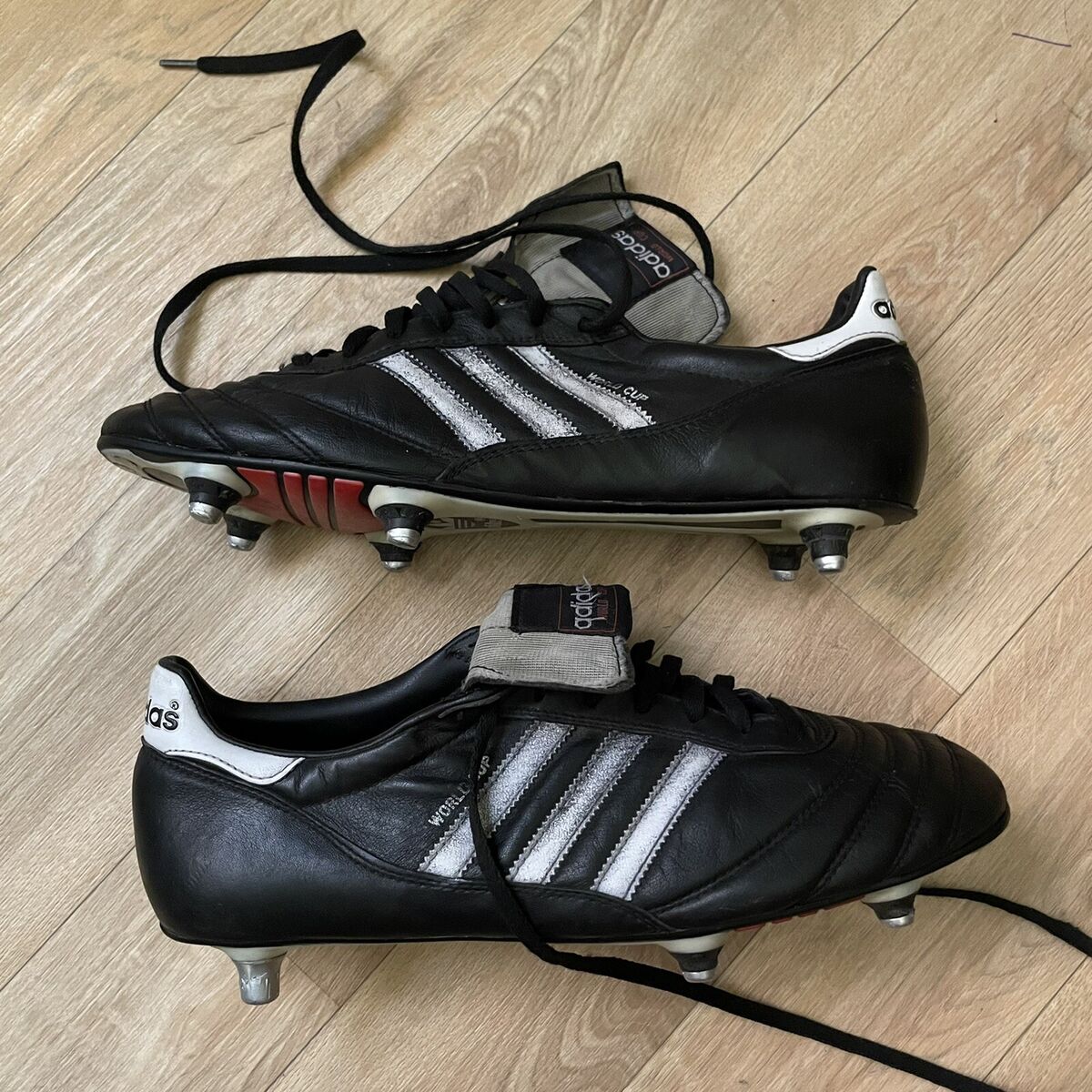 VINTAGE Adidas World Cup 1995 SOCCER Cleats SHOES Made in VINTAGE Adidas World Cup 1995 SOCCER Cleats SHOES Made in