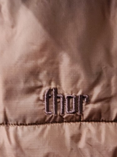 thor Men's Large Lightweight Hooded Vest Color Brown - Picture 6 of 10