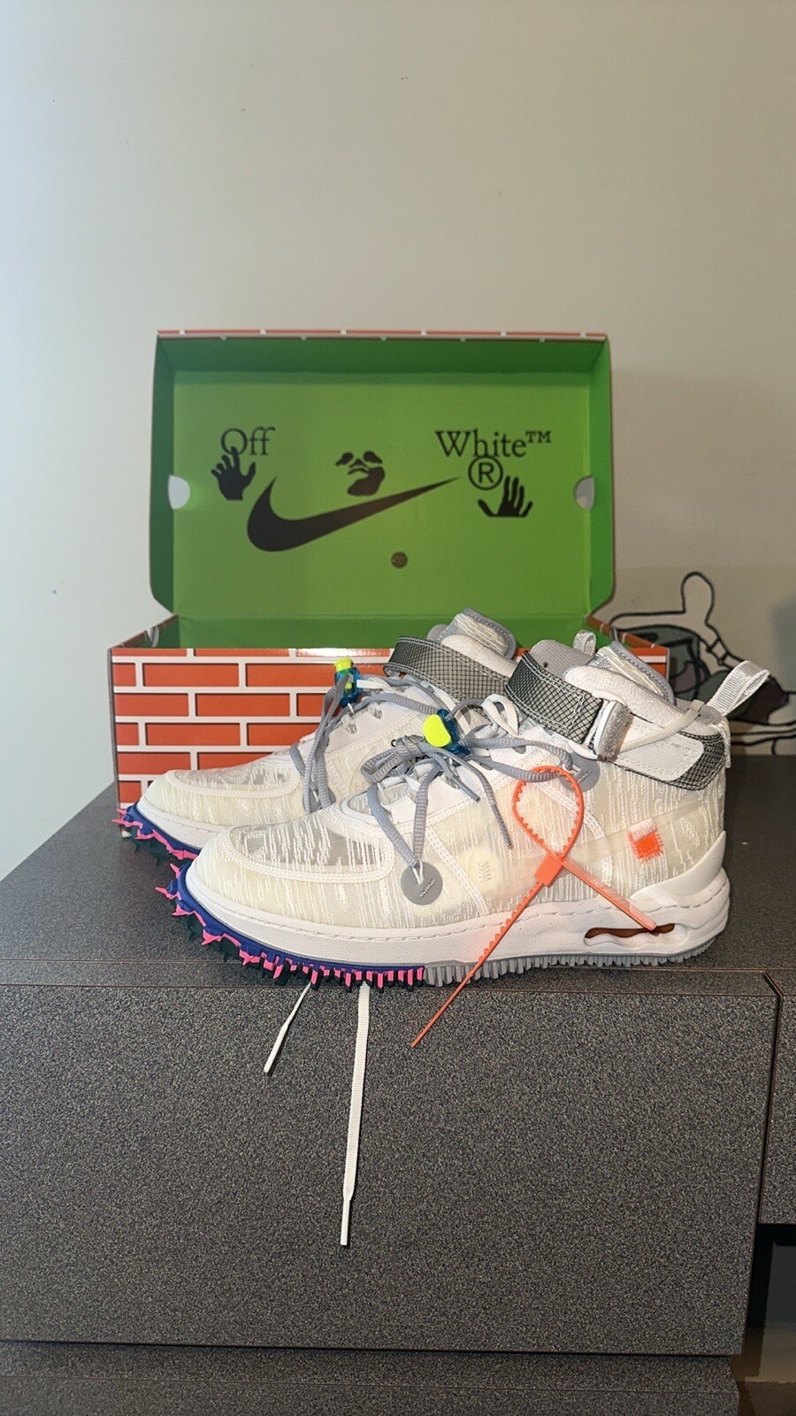 OFF WHITE X NIKE Taglia 10 Nike Air Force 1 x bianco sporco 2022