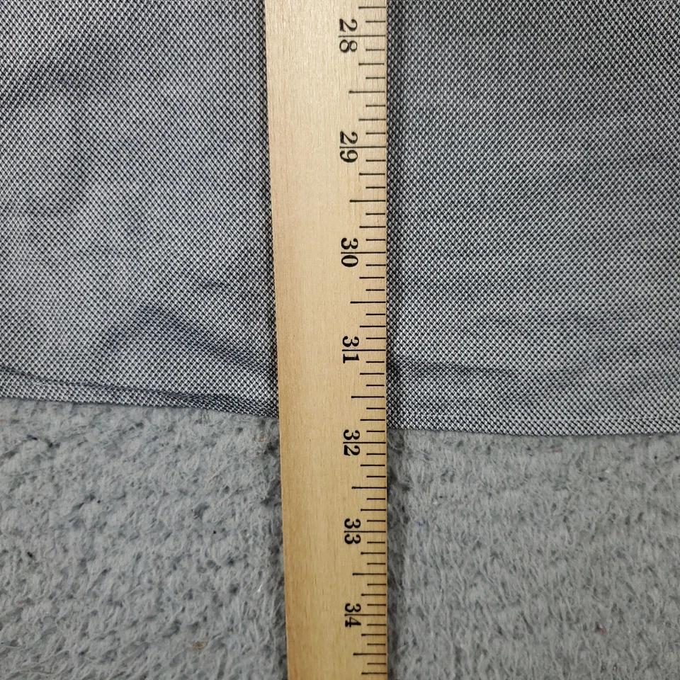 Camisa Nautica Para Hombre Talla 16 Gris Vestido Abotonado Manga Larga Adulto Foto 4 de 4