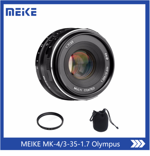 Meike 35mm f1.7 Large Aperture Manual Focus lens APS-C For 4/3 Olympus Panasonic - Afbeelding 1 van 10