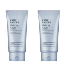 2x Estee Lauder Perfectly Clean Multi-Action Foam Cleanser/Purifying Mask 5.0 oz