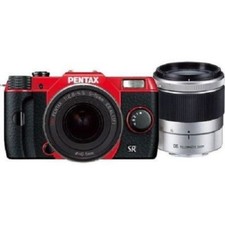 USED Pentax Q10 with 5-15mm and 15-45mm f2.8 Red Excellent FREE SHIPPING