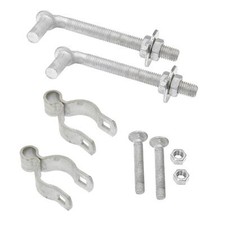 Chain Link Swing Gate Kit 1 5/8" Hinges with 6" J-Bolts