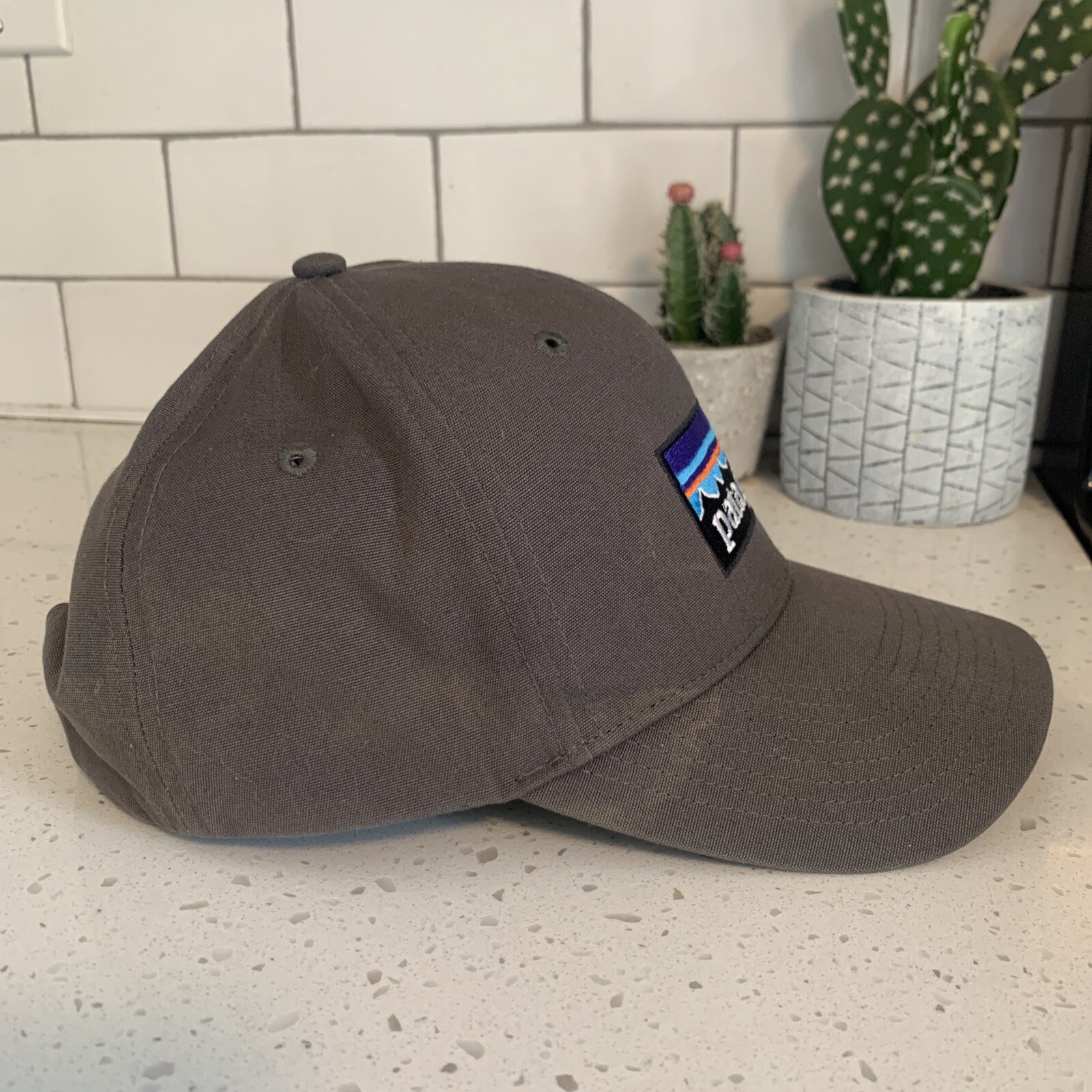 Patagonia Patch Charcoal Gray Solid Snapback Truc… - image 6