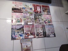 Lot of 13 from 2009-2011 ELLE DECOR Magazine Interior Design MINT UNREAD BEST $!