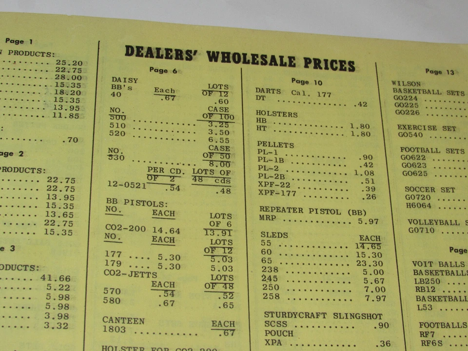 VTG 1967 GENERAL MERCHANDISE DEALER'S CATALOG! BB GUNS/CAMPING/BIKE & CAR PARTS+ - Image 3 of 4