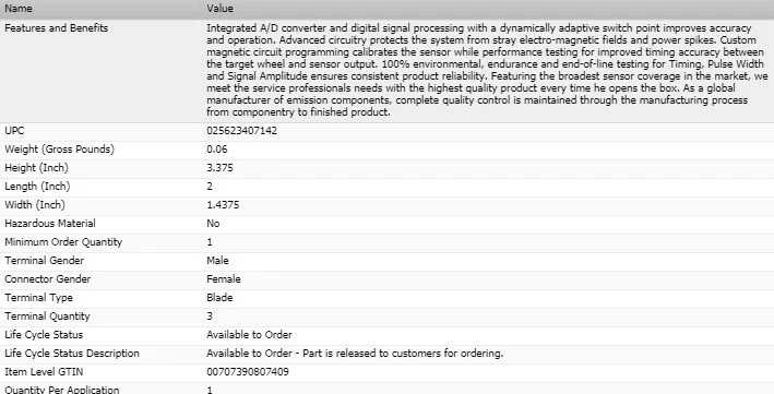 Sensor de posición del cigüeñal ESTÁNDAR para MERCEDES-BENZ ML320 2007-2009 3,0 L Foto 4 de 4