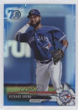 2017 Bowman Chrome Prospects Blue Refractor 70th Anniversary Richard Urena 2r7
