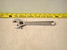 Vintage Crescent Tool Co. 8" Adjustable wrench Crestoloy steel made in USA