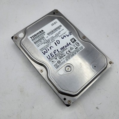 Toshiba DT01ACA100 1TB SATA III 3.5'' HDD Win 10 UEFI 64bit Pre-installed