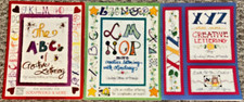 Lindsay Ostrom and Friends Lot 3 Books Creative Lettering Books ABC LMNOP XYZ